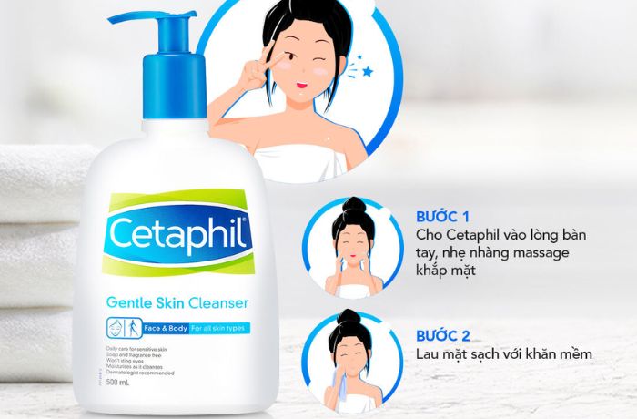 Cách sử dụng sữa rửa mặt Cetaphil hiệu quả nhất