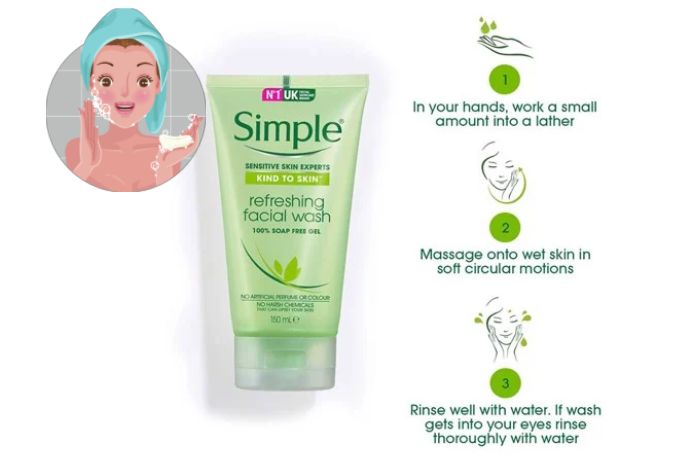Cách sử dụng sữa rửa mặt Simple tốt nhất cho làn da