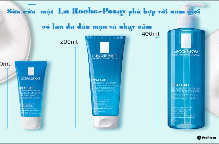 Sữa rửa mặt cho nam da dầu mụn La Roche Posay Sữa rửa mặt cho nam da dầu mụn La Roche Posay