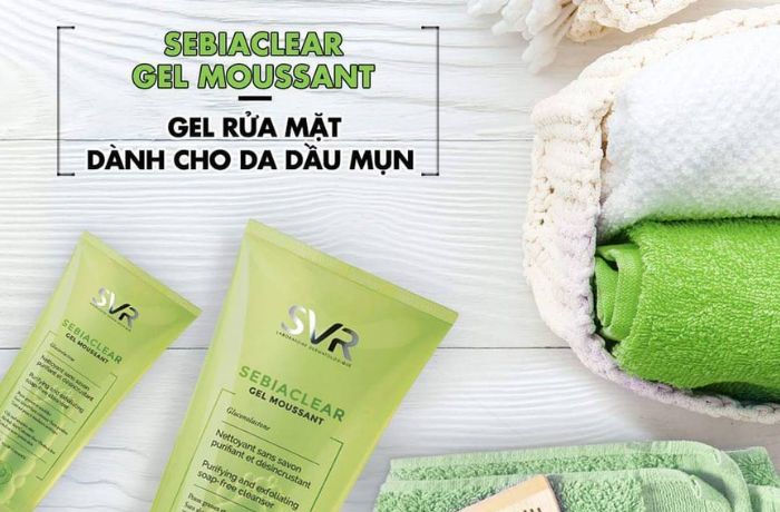 Sữa rửa mặt cho nam da dầu mụn đầu đen SVR Sữa rửa mặt cho nam da dầu mụn đầu đen SVR