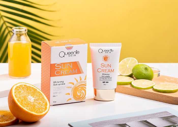 Review kem chống nắng Queenie Skin dùng cho da gì