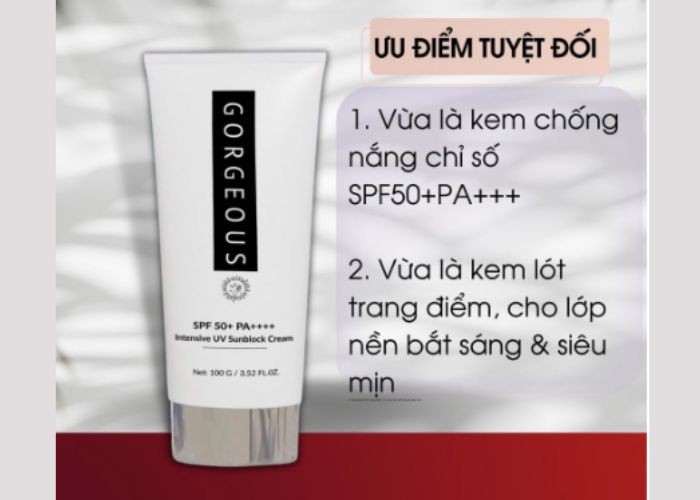 Review kem chống nắng Gorgeous Múi Xù có tốt không