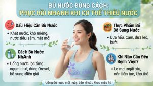 Bù Nước Đúng Cách: Giải Pháp Phục Hồi Nhanh Khi Cơ Thể Thiếu Nước