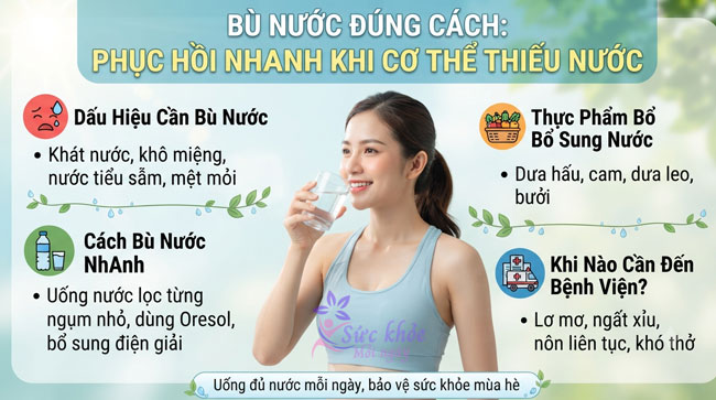 Bù Nước Đúng Cách: Giải Pháp Phục Hồi Nhanh Khi Cơ Thể Thiếu Nước
