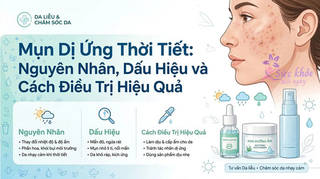 Mụn Dị Ứng Thời Tiết: Nguyên Nhân, Dấu Hiệu và Cách Điều Trị Hiệu Quả