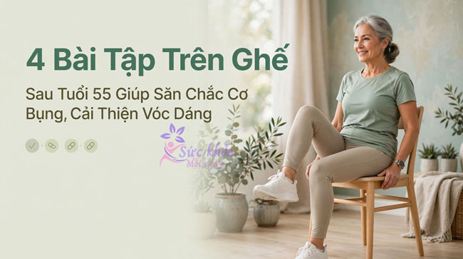 4 Bài Tập Trên Ghế Sau Tuổi 55 Giúp Săn Chắc Cơ Bụng, Cải Thiện Vóc Dáng