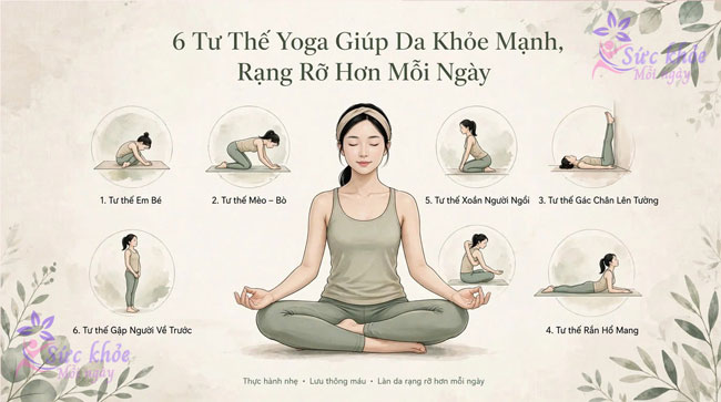 6 Tư Thế Yoga Giúp Da Khỏe Mạnh, Rạng Rỡ Hơn Mỗi Ngày